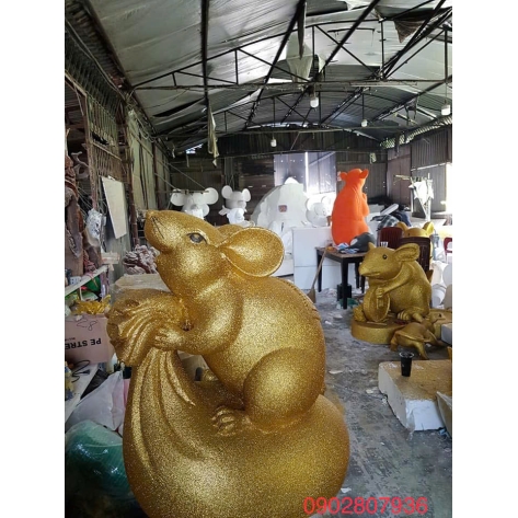 Mô Hình Chuột Cỡ Lớn Bằng Mút Xốp (Linh Vật Tết/Quảng Bá)