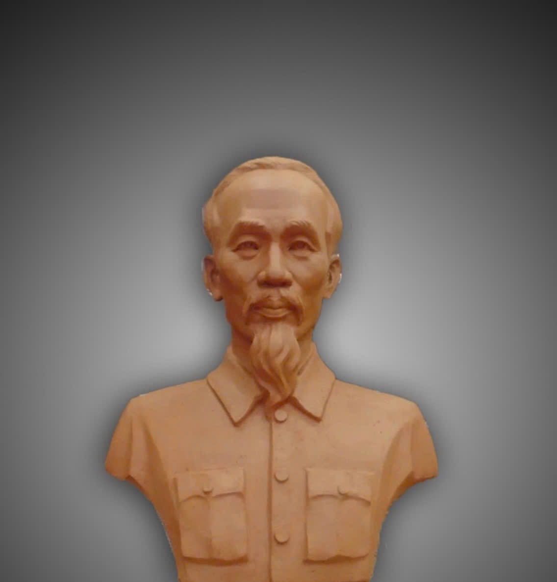 Tượng chân dung bác hồ composite