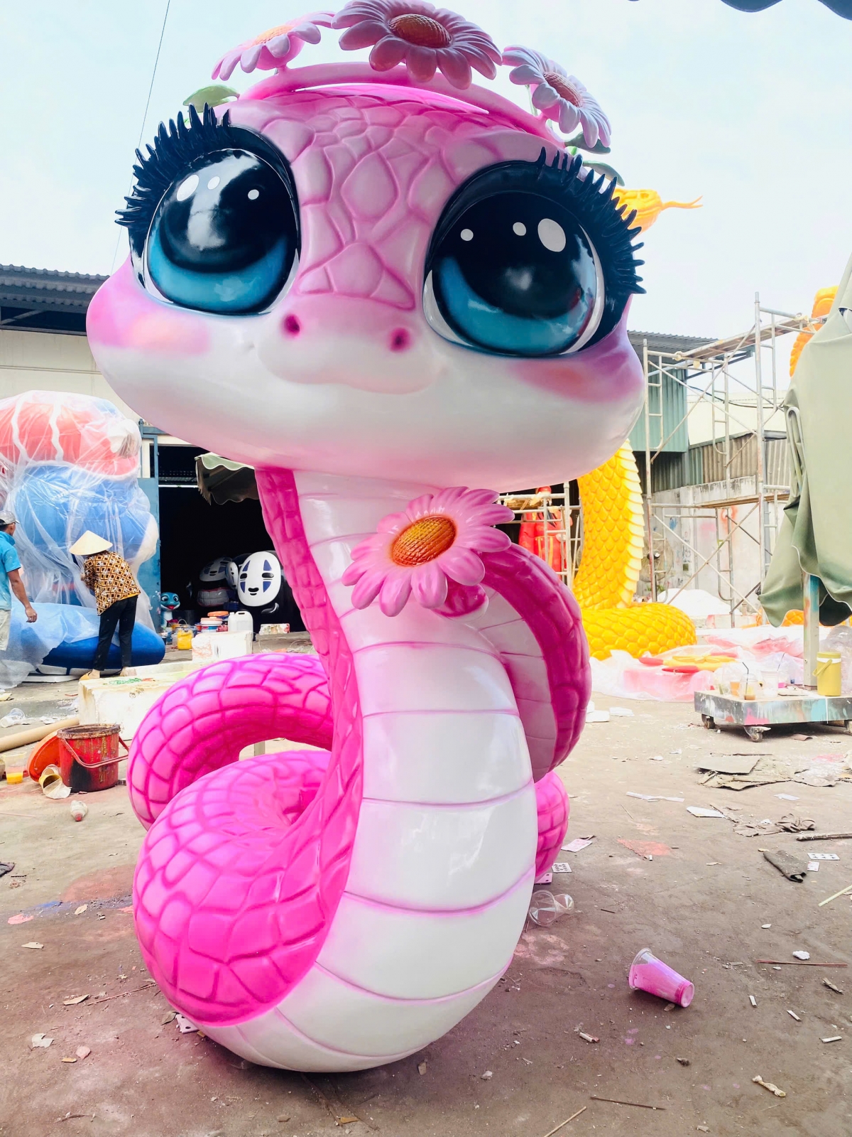 Tượng Trang Trí Linh Vật Rắn 