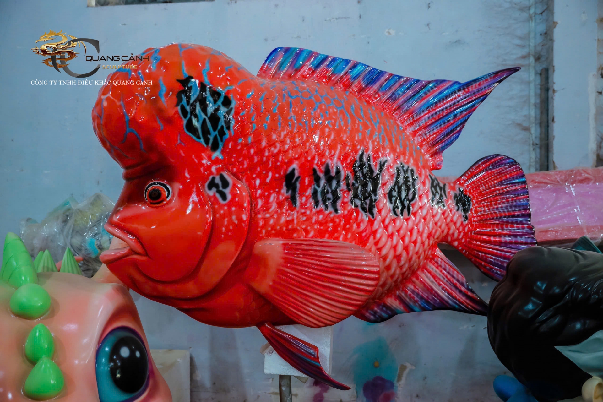 Tượng Cá Mô Hình Composite Trang Trí 